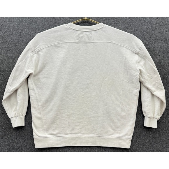 Lululemon Sweatshirt‎ Womens 2X Bone White Perfectly Oversized Crew Pullover - Picture 3 of 7